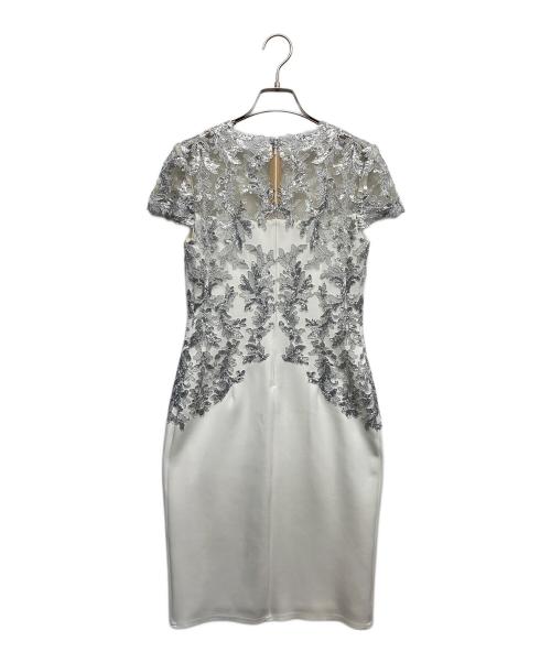 TADASHI SHOJI（タダシ ショージ）TADASHI SHOJI (タダシ ショージ) ビジューワンピース ホワイト サイズ:2の古着・服飾アイテム
