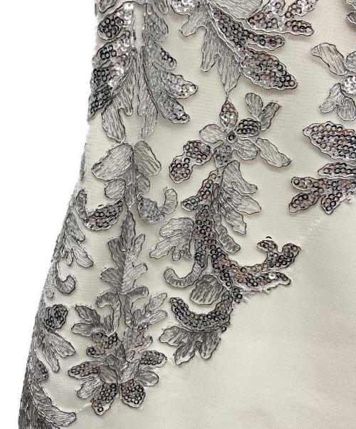 TADASHI SHOJI（タダシ ショージ）TADASHI SHOJI (タダシ ショージ) ビジューワンピース ホワイト サイズ:2の古着・服飾アイテム