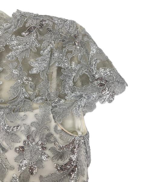 TADASHI SHOJI（タダシ ショージ）TADASHI SHOJI (タダシ ショージ) ビジューワンピース ホワイト サイズ:2の古着・服飾アイテム
