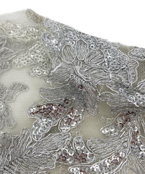 TADASHI SHOJI（タダシ ショージ）TADASHI SHOJI (タダシ ショージ) ビジューワンピース ホワイト サイズ:2の古着・服飾アイテム