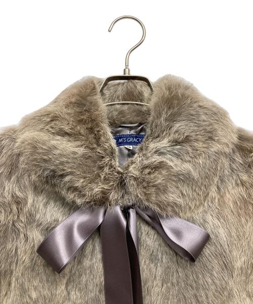 M'S GRACY（エムズグレイシー）M'S GRACY (エムズグレイシー) ラビットファーボレロ ベージュ サイズ:38の古着・服飾アイテム