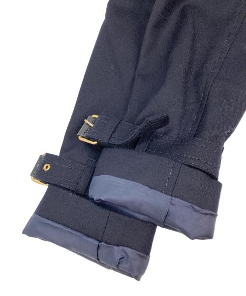 BLUE LABEL CRESTBRIDGE（ブルーレーベルクレストブリッジ）BLUE LABEL CRESTBRIDGE (ブルーレーベルクレストブリッジ) ウールトレンチコート ブラック×レッド サイズ:38の古着・服飾アイテム