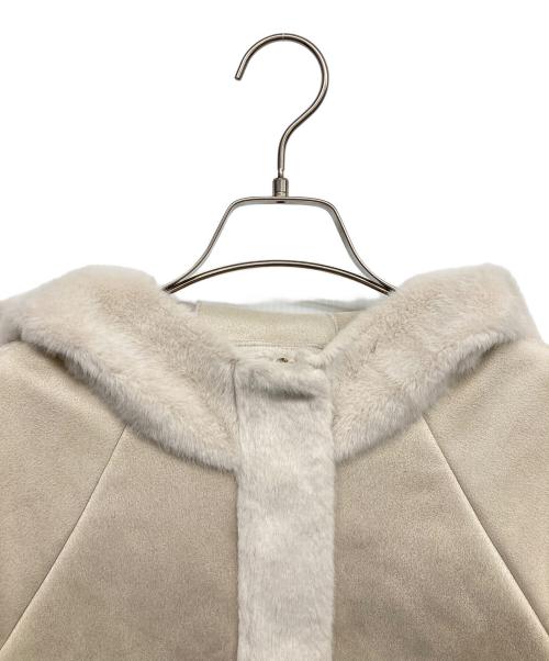 any Sis（エニィスィス）any Sis (エニィスィス) Luxuryフェイクムートン コート ベージュ サイズ:2の古着・服飾アイテム