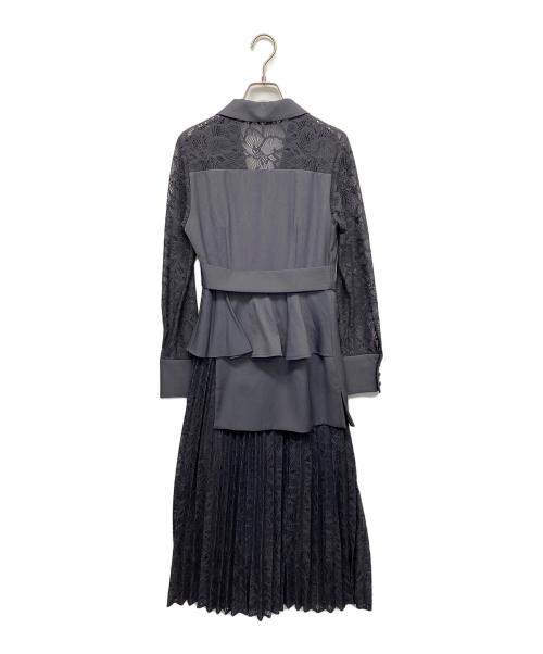 Snidel（スナイデル）Snidel (スナイデル) スイッチングレースドレス パープルの古着・服飾アイテム