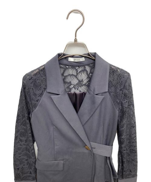 Snidel（スナイデル）Snidel (スナイデル) スイッチングレースドレス パープルの古着・服飾アイテム