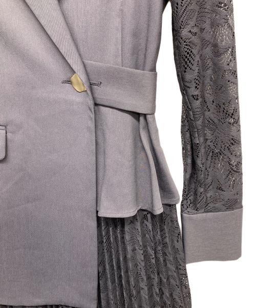 Snidel（スナイデル）Snidel (スナイデル) スイッチングレースドレス パープルの古着・服飾アイテム