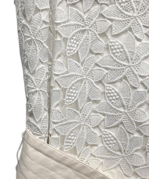 Kate Spade（ケイトスペード）Kate Spade (ケイトスペード) レースワンピース ホワイトの古着・服飾アイテム