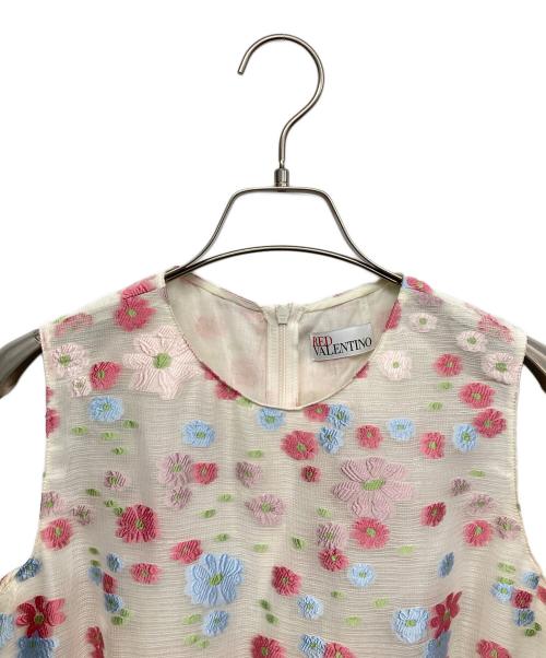 RED VALENTINO（レッドヴァレンティノ）RED VALENTINO (レッドヴァレンティノ) ノースリーブワンピース ピンク サイズ:40の古着・服飾アイテム