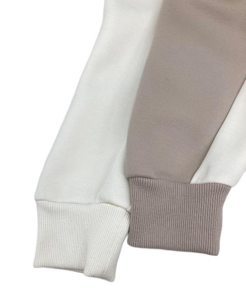 BLUE LABEL CRESTBRIDGE（ブルーレーベルクレストブリッジ）BLUE LABEL CRESTBRIDGE (ブルーレーベルクレストブリッジ) ダンボールパーカードッキングワンピース ホワイト サイズ:36の古着・服飾アイテム