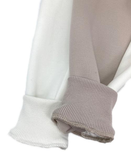 BLUE LABEL CRESTBRIDGE（ブルーレーベルクレストブリッジ）BLUE LABEL CRESTBRIDGE (ブルーレーベルクレストブリッジ) ダンボールパーカードッキングワンピース ホワイト サイズ:36の古着・服飾アイテム