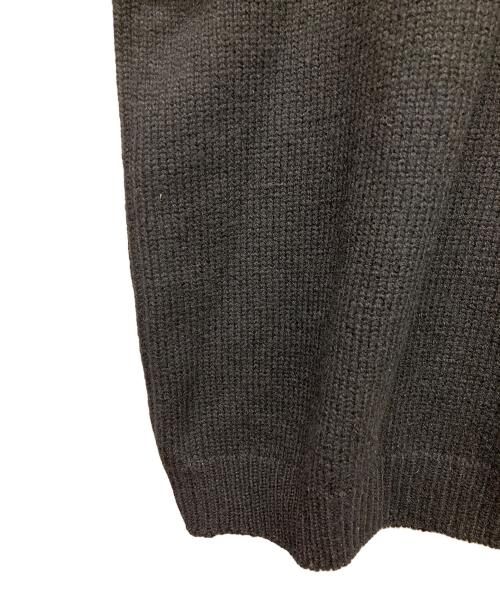 SOSHIOTSUKI（ソウシ オオツキ）SOSHIOTSUKI (ソウシ オオツキ) エルボーパッチスリットニット ブラック サイズ:Fの古着・服飾アイテム