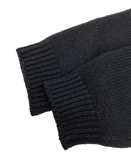 SOSHIOTSUKI（ソウシ オオツキ）SOSHIOTSUKI (ソウシ オオツキ) エルボーパッチスリットニット ブラック サイズ:Fの古着・服飾アイテム