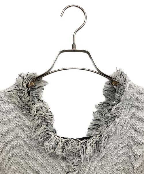 maison de dolce（メゾンドドルチェ）maison de dolce (メゾンドドルチェ) ツイードノースリーブワンピース グレー サイズ:Fの古着・服飾アイテム