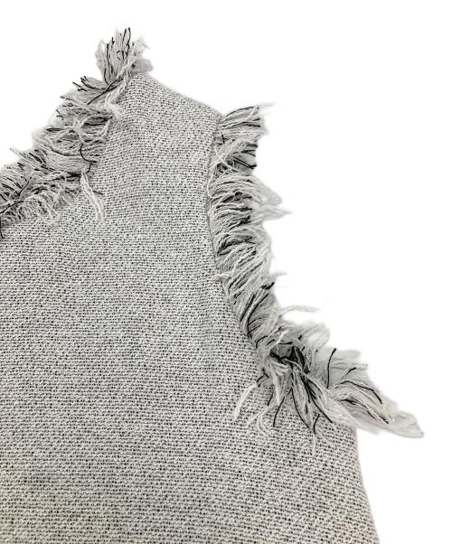 maison de dolce（メゾンドドルチェ）maison de dolce (メゾンドドルチェ) ツイードノースリーブワンピース グレー サイズ:Fの古着・服飾アイテム