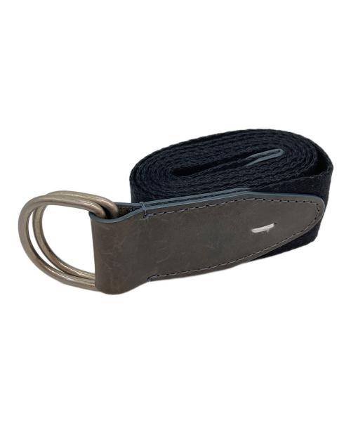 Maison Margiela（メゾンマルジェラ）Maison Margiela (メゾンマルジェラ) レザー切替リングベルト ブラックの古着・服飾アイテム