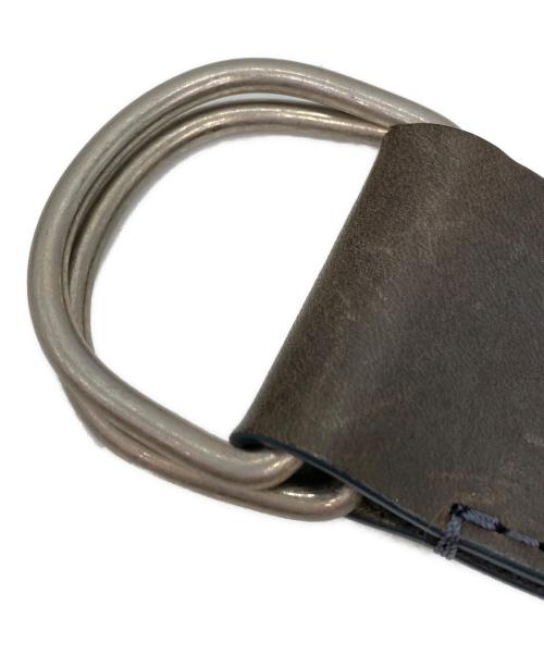 Maison Margiela（メゾンマルジェラ）Maison Margiela (メゾンマルジェラ) レザー切替リングベルト ブラックの古着・服飾アイテム