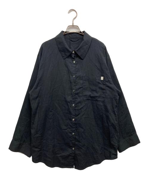 ETRE TOKYO（エトレトウキョウ）ETRE TOKYO (エトレトウキョウ) ダブルガーゼオーバーサイズシャツ ブラック サイズ:Fの古着・服飾アイテム