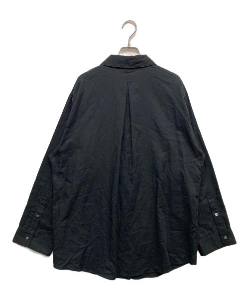 ETRE TOKYO（エトレトウキョウ）ETRE TOKYO (エトレトウキョウ) ダブルガーゼオーバーサイズシャツ ブラック サイズ:Fの古着・服飾アイテム