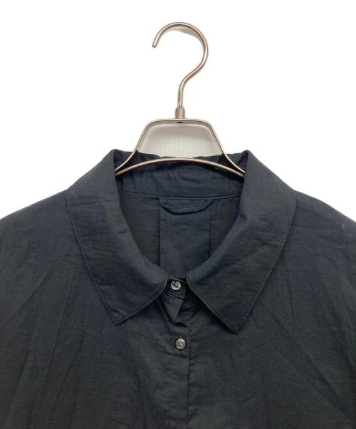 ETRE TOKYO（エトレトウキョウ）ETRE TOKYO (エトレトウキョウ) ダブルガーゼオーバーサイズシャツ ブラック サイズ:Fの古着・服飾アイテム