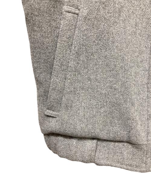quaranciel（カランシエル）quaranciel (カランシエル) メルトン スタンドカラー ジップ ブルゾン コート グレー サイズ:ONE SIZEの古着・服飾アイテム