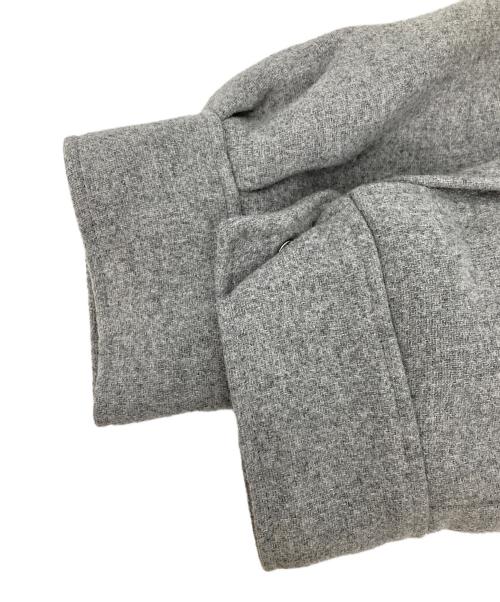 quaranciel（カランシエル）quaranciel (カランシエル) メルトン スタンドカラー ジップ ブルゾン コート グレー サイズ:ONE SIZEの古着・服飾アイテム