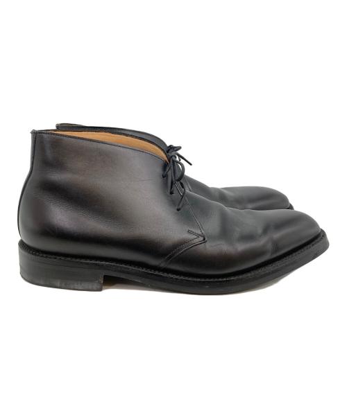 GRENSON（グレンソン）GRENSON (グレンソン) レザーチャッカーブーツ ブラック サイズ:8 1/2の古着・服飾アイテム