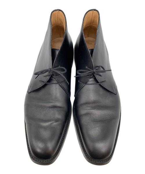 GRENSON（グレンソン）GRENSON (グレンソン) レザーチャッカーブーツ ブラック サイズ:8 1/2の古着・服飾アイテム
