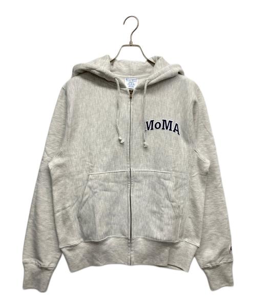 Champion（チャンピオン）Champion (チャンピオン) MoMA (モマ) リバースウィーブジップパーカー グレー サイズ:SMALLの古着・服飾アイテム