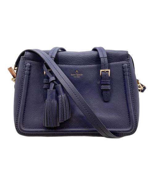 Kate Spade（ケイトスペード）Kate Spade (ケイトスペード) 2WAYハンドバッグ ネイビーの古着・服飾アイテム