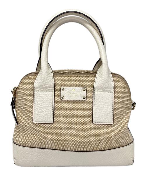 Kate Spade（ケイトスペード）Kate Spade (ケイトスペード) 2WAYハンドバッグ ベージュの古着・服飾アイテム