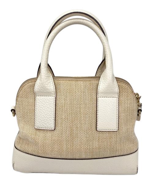 Kate Spade（ケイトスペード）Kate Spade (ケイトスペード) 2WAYハンドバッグ ベージュの古着・服飾アイテム