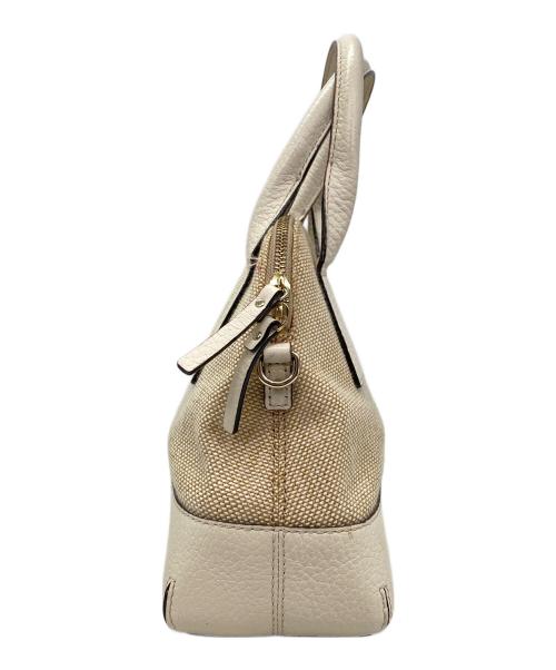 Kate Spade（ケイトスペード）Kate Spade (ケイトスペード) 2WAYハンドバッグ ベージュの古着・服飾アイテム