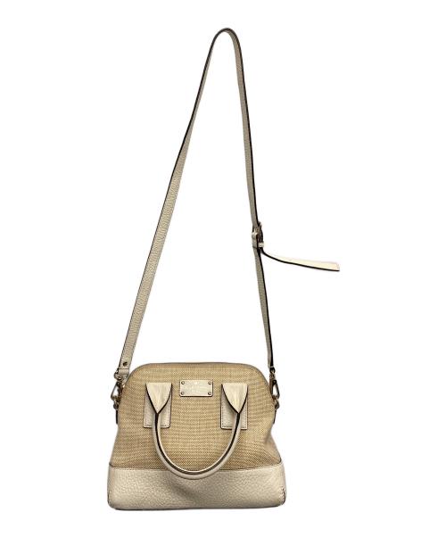 Kate Spade（ケイトスペード）Kate Spade (ケイトスペード) 2WAYハンドバッグ ベージュの古着・服飾アイテム