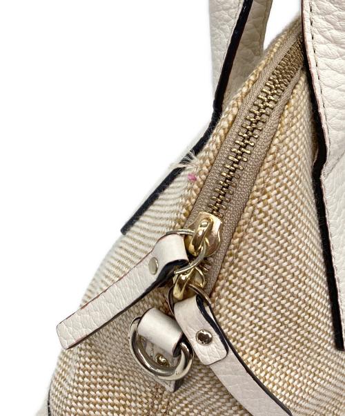 Kate Spade（ケイトスペード）Kate Spade (ケイトスペード) 2WAYハンドバッグ ベージュの古着・服飾アイテム