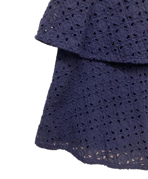 DIANE VON FURSTENBERG（ダイアンフォンファステンバーグ）DIANE VON FURSTENBERG (ダイアンフォンファステンバーグ) ノースリーブブラウス ネイビーの古着・服飾アイテム