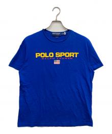 POLO SPORT（ポロスポーツ）の古着「ロゴプリントTシャツ」｜ブルー