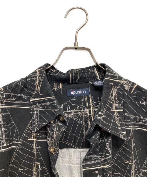 PURITAN（ピューリタン）PURITAN (ピューリタン) 半袖シャツ ブラック サイズ:XLの古着・服飾アイテム