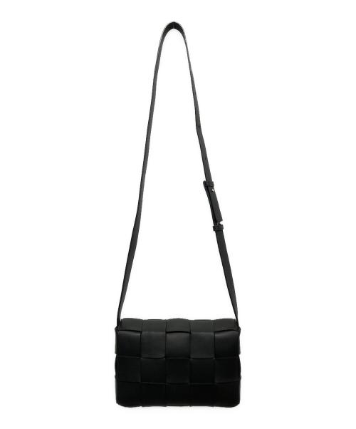 BOTTEGA VENETA（ボッテガベネタ）BOTTEGA VENETA (ボッテガベネタ) カセットショルダーバッグ ブラックの古着・服飾アイテム