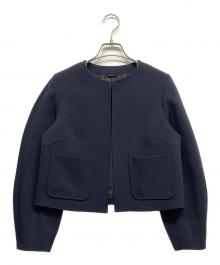 ANAYI（アナイ）の古着「ノーカラージャケット」｜ネイビー