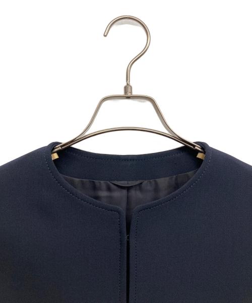 ANAYI（アナイ）ANAYI (アナイ) ノーカラージャケット ネイビー サイズ:38の古着・服飾アイテム