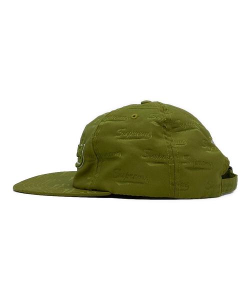SUPREME（シュプリーム）Supreme (シュプリーム) Jacquard Script 6-Panel キャップ グリーンの古着・服飾アイテム