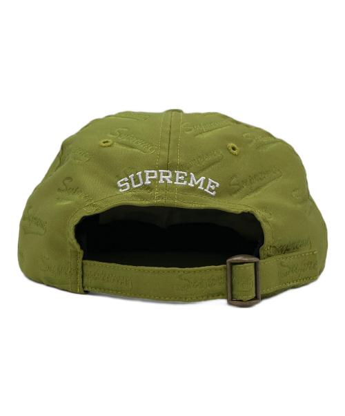 SUPREME（シュプリーム）Supreme (シュプリーム) Jacquard Script 6-Panel キャップ グリーンの古着・服飾アイテム