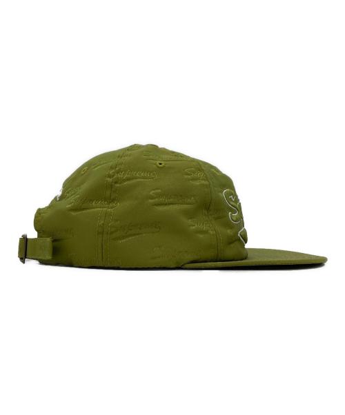 SUPREME（シュプリーム）Supreme (シュプリーム) Jacquard Script 6-Panel キャップ グリーンの古着・服飾アイテム