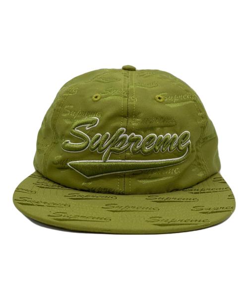 SUPREME（シュプリーム）Supreme (シュプリーム) Jacquard Script 6-Panel キャップ グリーンの古着・服飾アイテム