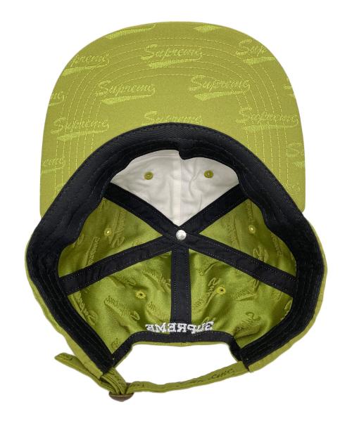 SUPREME（シュプリーム）Supreme (シュプリーム) Jacquard Script 6-Panel キャップ グリーンの古着・服飾アイテム