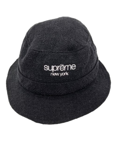 SUPREME（シュプリーム）Supreme (シュプリーム) Classic Logo Terry Crusher キャップ ブラック サイズ:M/Lの古着・服飾アイテム