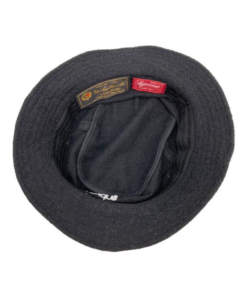 SUPREME（シュプリーム）Supreme (シュプリーム) Classic Logo Terry Crusher キャップ ブラック サイズ:M/Lの古着・服飾アイテム