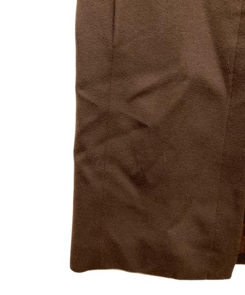 CELINE（セリーヌ）CELINE (セリーヌ) カシミヤブレンドコート ブラウン サイズ:38の古着・服飾アイテム