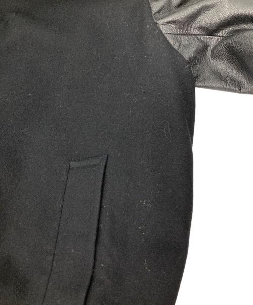 tricot COMME des GARCONS（トリココムデギャルソン）tricot COMME des GARCONS (トリココムデギャルソン) レザーアーム切替ウールコート ブラック サイズ:無しの古着・服飾アイテム