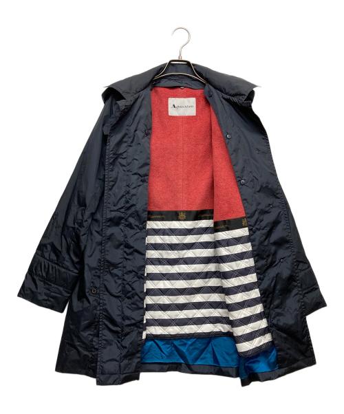 Aquascutum（アクアスキュータム）Aquascutum (アクアスキュータム) ライナー付きコート ネイビー サイズ:記載無の古着・服飾アイテム
